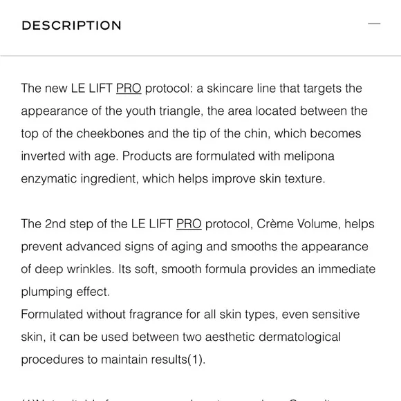 Final price— Brand new sealed Chanel le lift pro volume cream - Picture 3 of 5